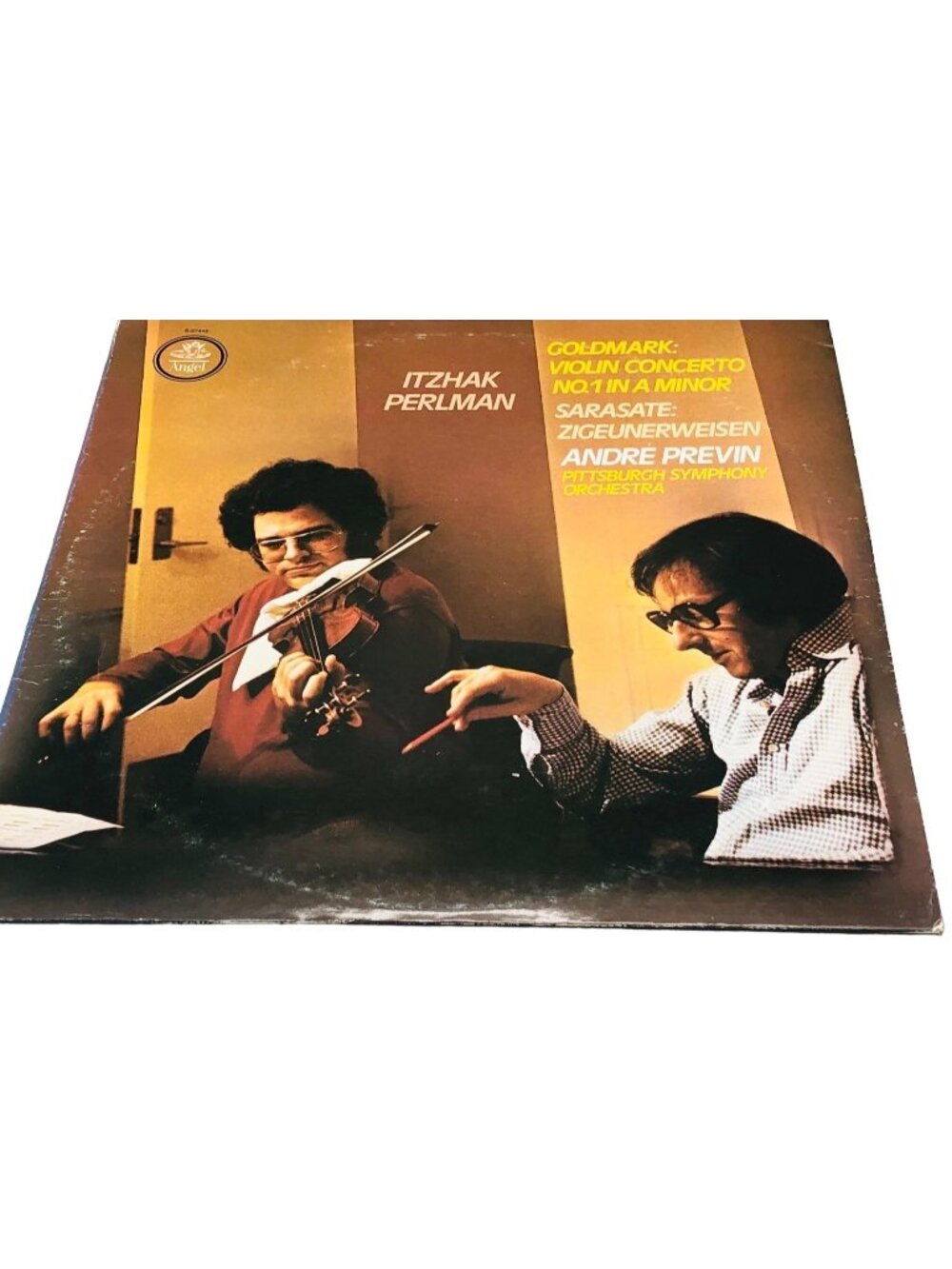 Itzhak Perlman Goldmark violin concerto vinyl record angel record READ